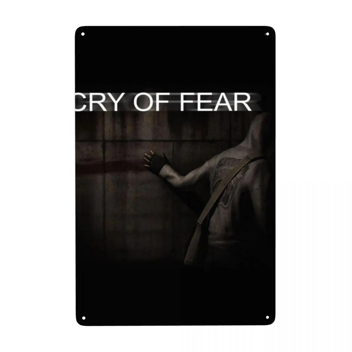 Ретро Металлическая Табличка Cry Of Fear На Заказ Саймон Хенриксон Cry of Fear Жестяные Таблички Ворота Сад Бары Домашний Декор 30x20см 20x30cm（7.8x11.8inch）