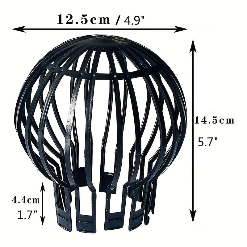 4Pcs Gutter Strainer Drain Filter Guard Roof Downspout Guards Rain Sink Covers Floor Leaf Screen Home Drainage Cover Gutters