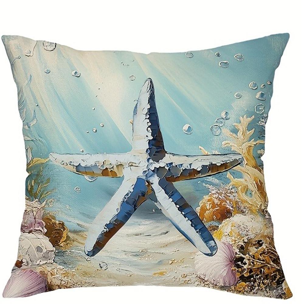 Dreamy Oceanic Vibe Pillow CoversLiving room sofa cushion cover, soft and comfortable, bedroom room decoration