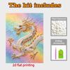 Pearl Art Painting Home Wall Decor Golden Dragon Gemstone Painting Picture Crafts Adult/Beginner Gift Creative Home Decor Unframed