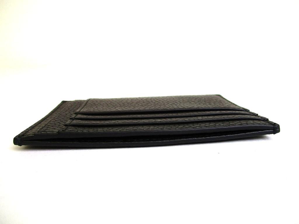 Authentic GUCCI Jumbo GG Black Leather Credit Card Holder #b252 Seller refurbished