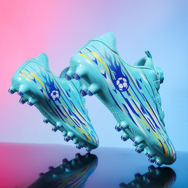2026 Kids Soccer Football Boots FG Cleats Unisex School Training Non-Slip Breathable Outdoor Athletic Shoes for Boys Girls