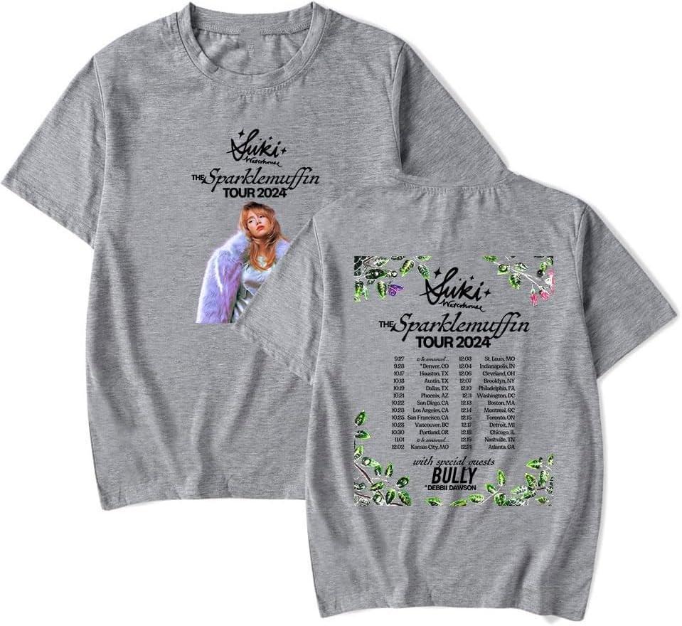 Suki Waterhouse The Sparklemuffin Tour Cotton Sport Grey S-5XL T Shirt CM27 L