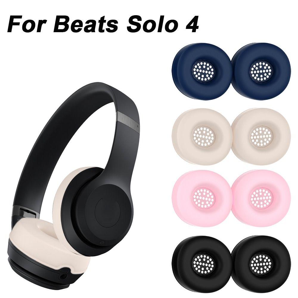 

1Pair Replacement Protective Cover Silicone Ear Pads Case for Beats Solo 4 Headset чёрный