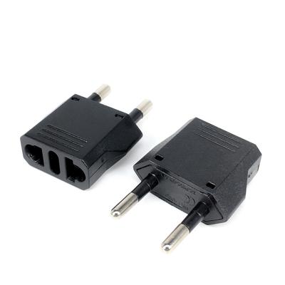 1-50pcs EU KR Plug Adapter US To EU Plug Adapter Travel 4.0mm/4.8mm KR EU Adapter EU KR Plug Converter Power Sockets AC Outlet