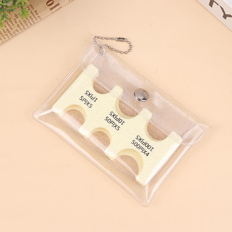 Coin Dispenser Keychain Transparent Coin Collection Purse Wallet Portable Japan Coin Holder Coin Changer Holder Coin Organizer