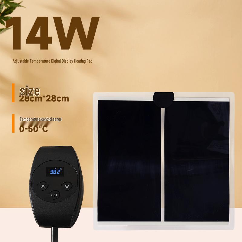 Adjustable Reptile Heating Pad for Frogs, Lizards, Geckos, Turtles & Fish Tanks