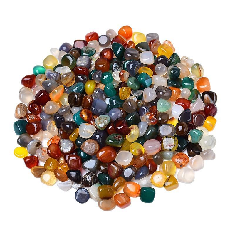 Seven-Color Crystal Gravel for Fish Tanks, Bonsai, Buddha Offerings, Manicures, Demagnetization, and Room Decoration.