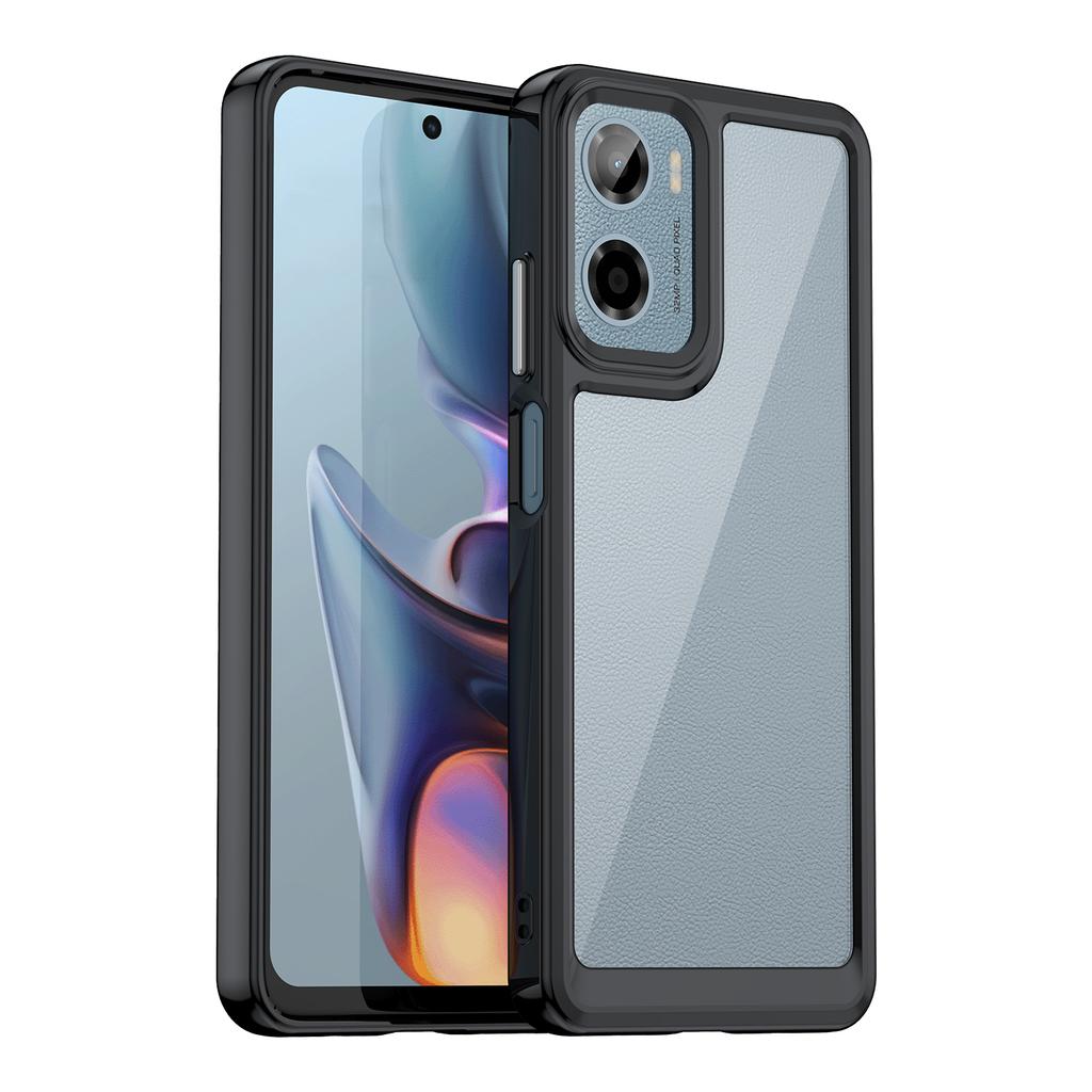 Kolorowe Przezroczyste Etui TPU dla Motorola Moto G05 G15 Power G35 G55 G75 G85 5G E15 Pokrowiec Ochronny Przezroczyste Fundas Coque Capa