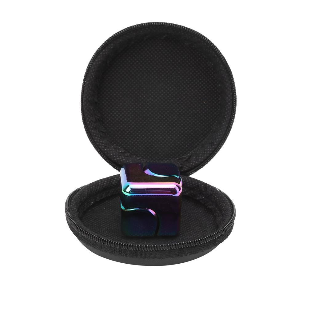 Aluminum Alloy Stress Anxiety Relief Fingertip Toy Decompression Rotation Toy Gift(Multi Color )