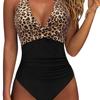 New Tight-fitting One-piece Swimsuit Women's Halter Sexy Cross-color Swimsuit