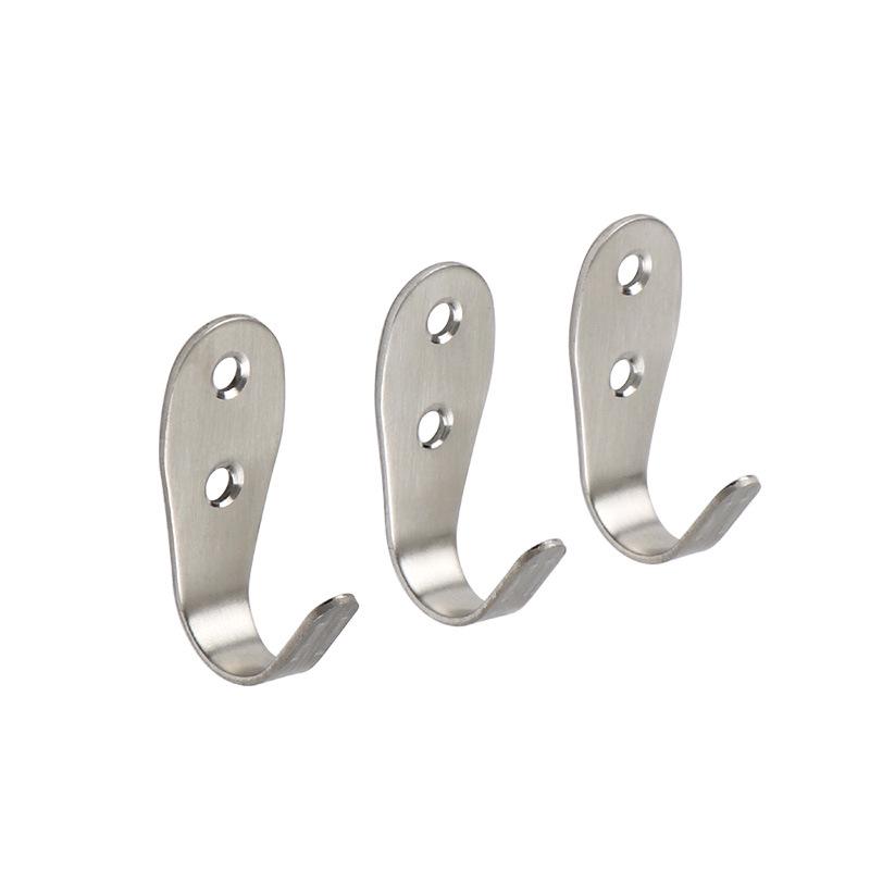 Black Stainless Steel Single Clothes Hook for Home, Hotel, or Bathroom Use