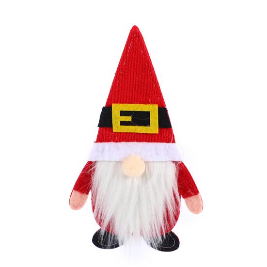 Christmas Tableware Holder Xmas Gnome Cutlery Holder Knife Fork Spoon Pouch Bag for Holiday Party Dinner Table Decor