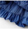 Women's Casual Japanese Blue Sleeveless Lantern Dress