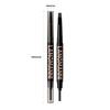 Dual-Ended Eyebrow Pencil with Spoolie Brush Long-lasting Easy Ware Eyebrow Pen,Natural Hair-Like Strokes,Waterproof Smudge-Proof Long Lasting Formula