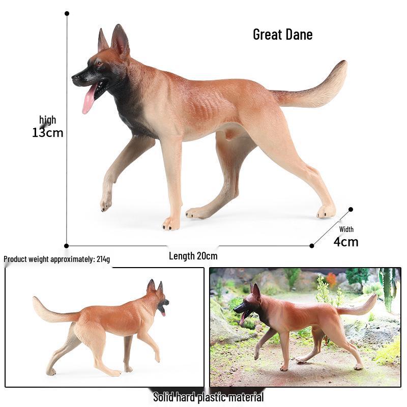 Wild Safari Animal Figurines: Giraffe, Elephant, Rhinoceros, Brown Bear, Tiger, Lion, Leopard, Hippopotamus - Solid Cognitive Toys