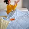 A-Class Cool Ice Silk Summer Quilt - Breathable, Machine Washable, for Single/Double Beds
