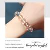 Clear Donghai White Crystal Bracelet - Round Beads, Unisex