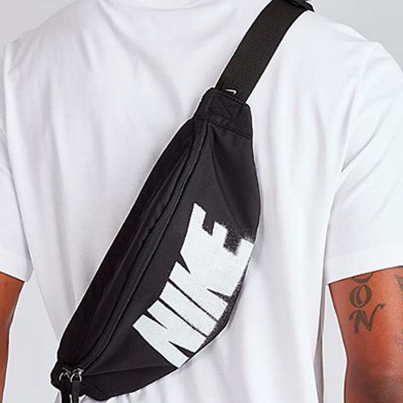 Nike Fabric Crossbody Fanny Pack Regular Unisex Black Casual BA6434-010