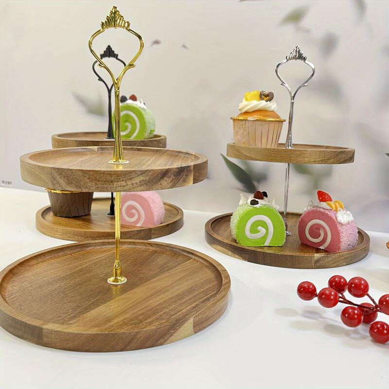 Acacia Wood Fruit & Dessert Display Tray One Size