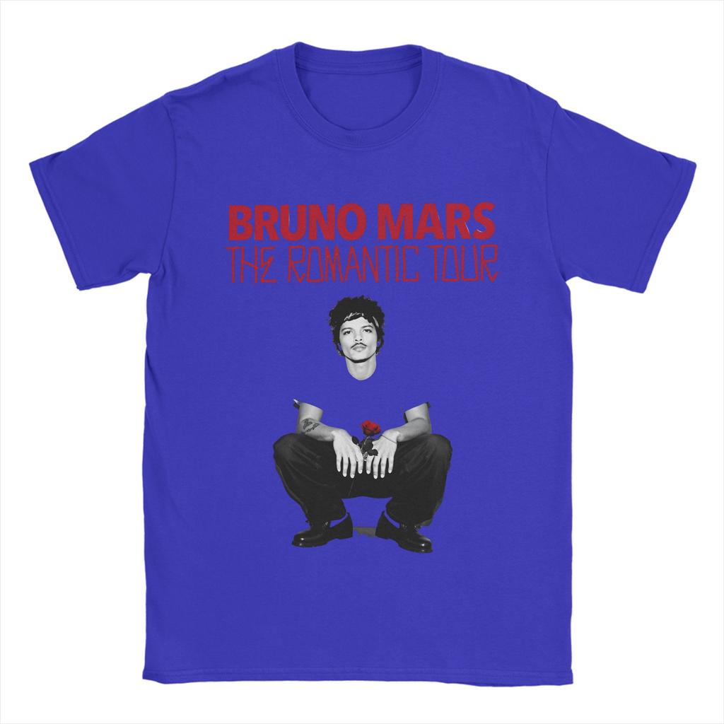 Ganzjahres Bruno Mars 2026 THE ROUnisexTIC TOUR T-Shirt Für Unisex Baumwoll-T-Shirts Kurzarm Kleidung
