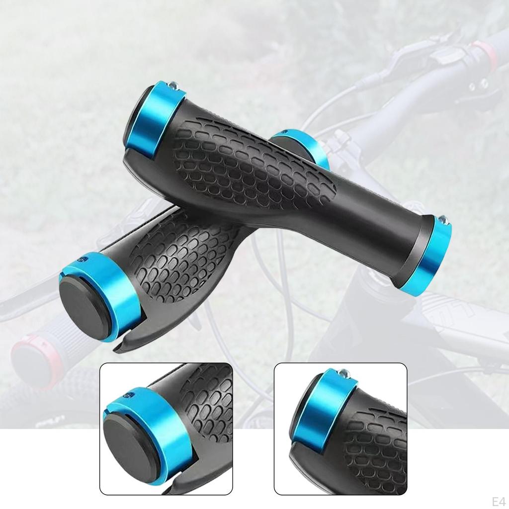 Handlebar Grips Pair Rubber Non Slip Ergonomic Bike Replacement Suitable for Pedal