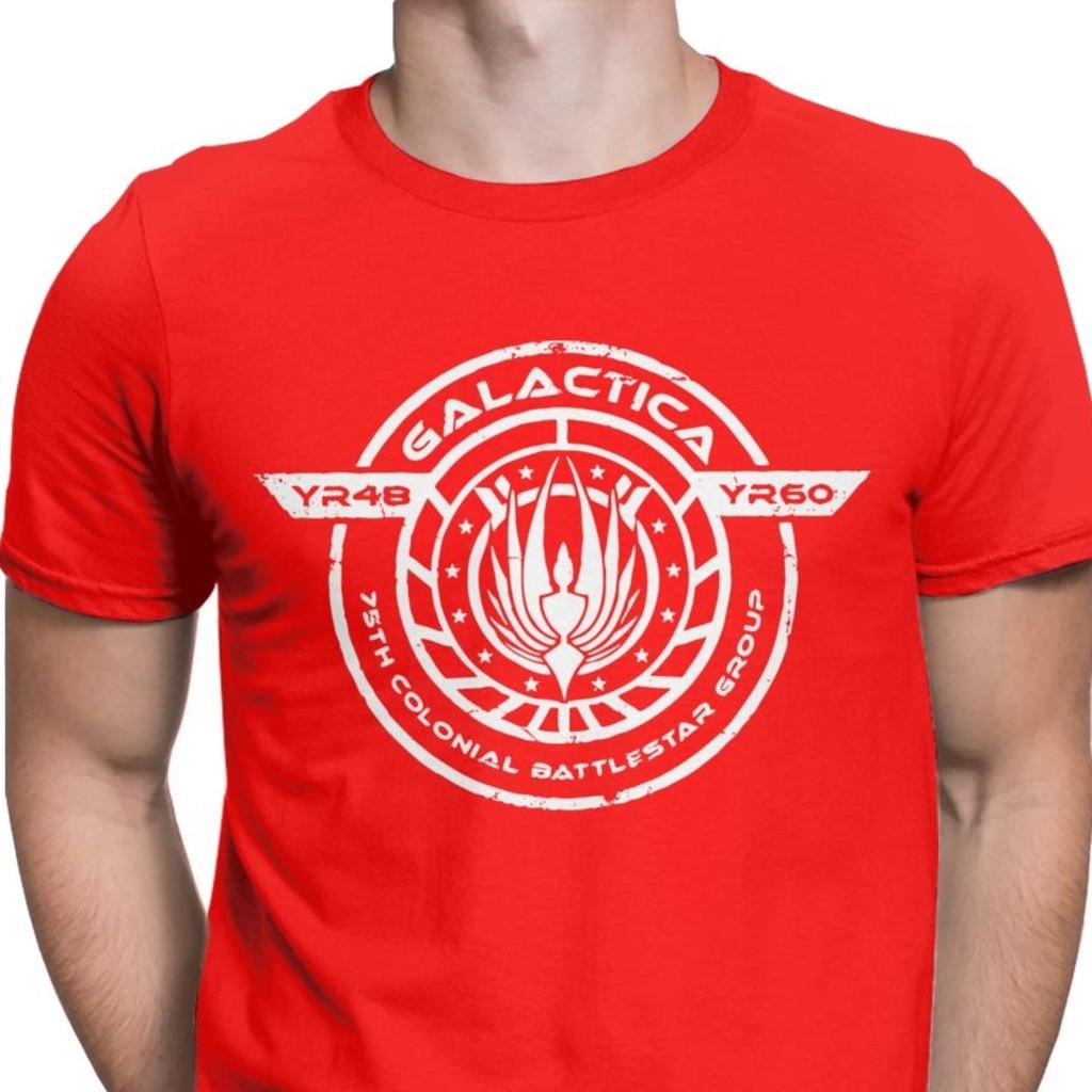 Men Galactica Bs 75 Battlestar Galactica TShirts Dwight The Office Bears Casual Tops T Shirt Adult Print TShirts Mens