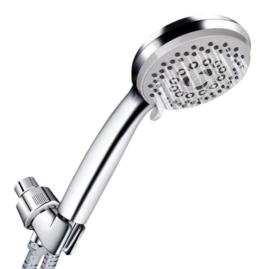 Handheld Shower Head American Style Bathroom ABS Plastic Electroplated Five-Stage Handheld Shower Head (as the picture,ABS Plastic)