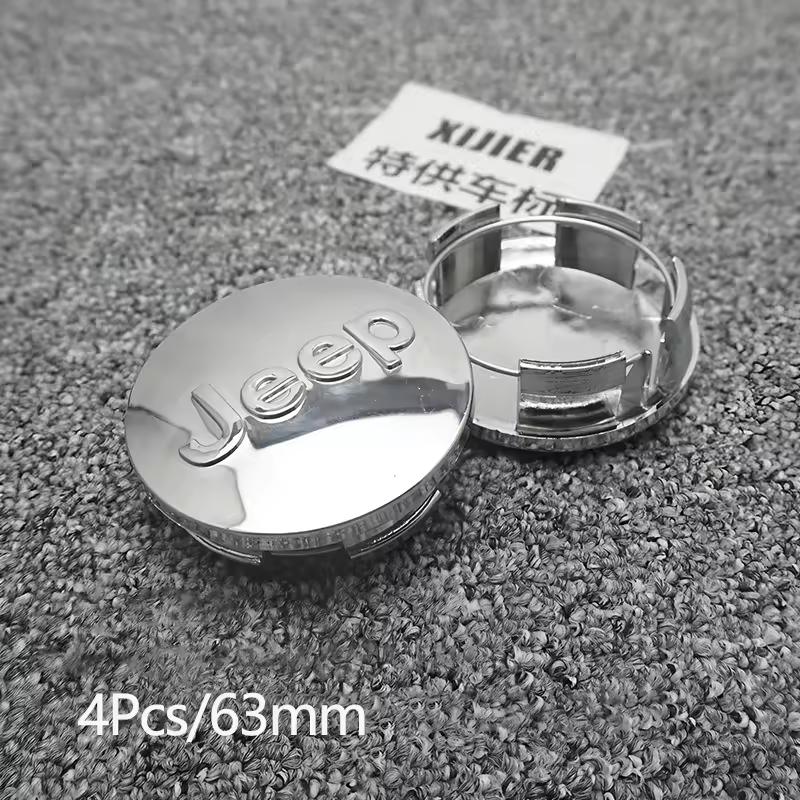 4Pcs Original Car Wheel Center Hub Cap Cover For Jeep Renegade Compass Grand Cherokee Wrangler Jk Gladiator Patriot Liberty