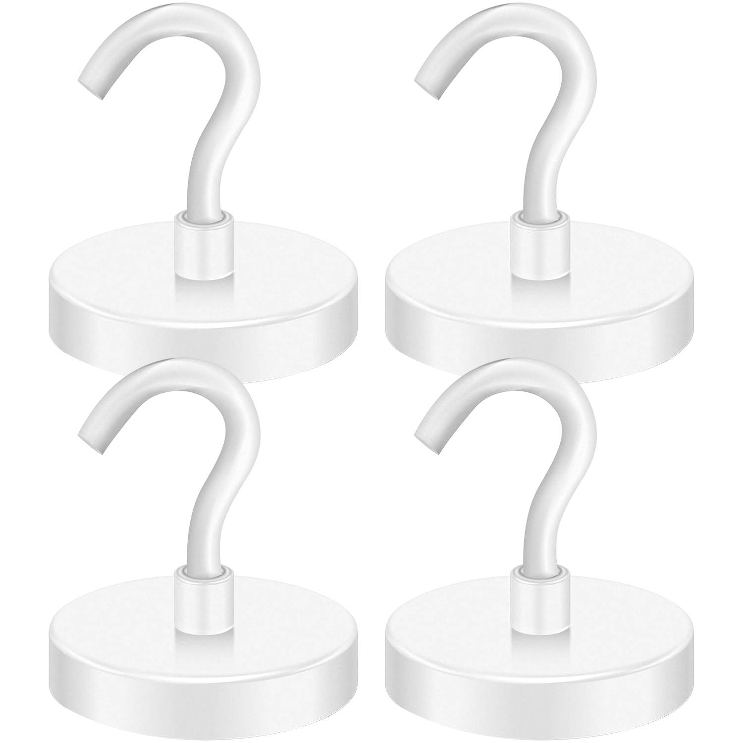 

4 шт. 100-фунтовых магнитных крючка. Магнитные крючки для круизных лайнеров, держателей дверей, ключей, дома, офиса, барбекю.