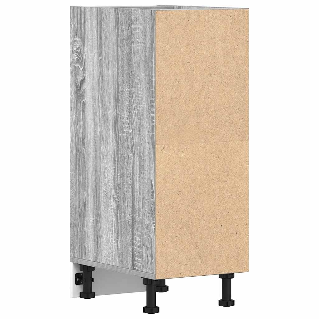 Vidaxl Szafka Dolna Szara Sonoma 30X44,5X81,5 Cm Drewno Klejone