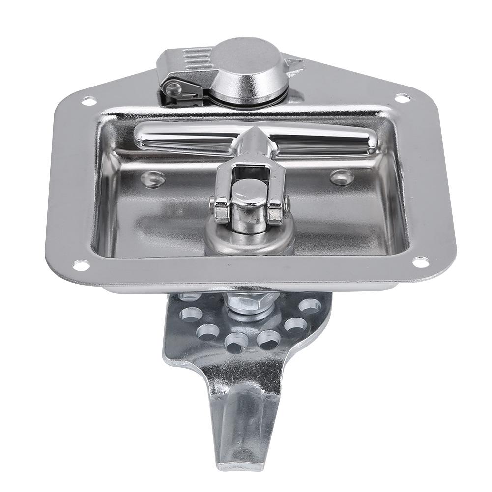 Stainless Steel Folding T Shape Handle Lock Tool Box Keys Kit for Truck Trailer