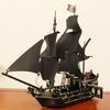 Moc Pirates Of The Caribbean Ship Revenge Warship Black Pearl Sailboat Building Block Bricks Moc 4195 Assembly Toys Kid Gift
