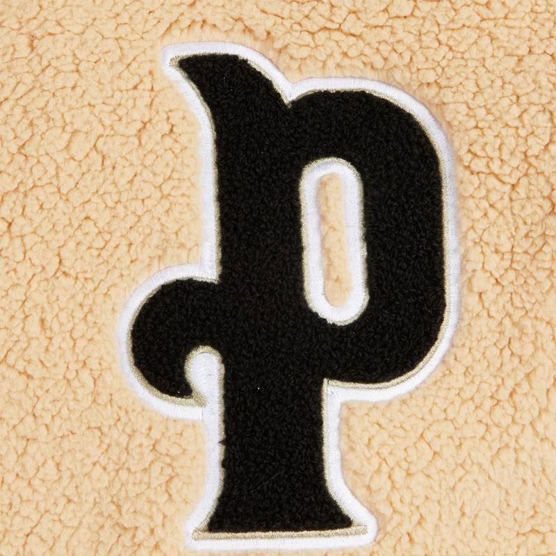 Puma Stand Collar Button-Up Lamb Velvet Sport Jacket Men Outerwear Beige 536182-20