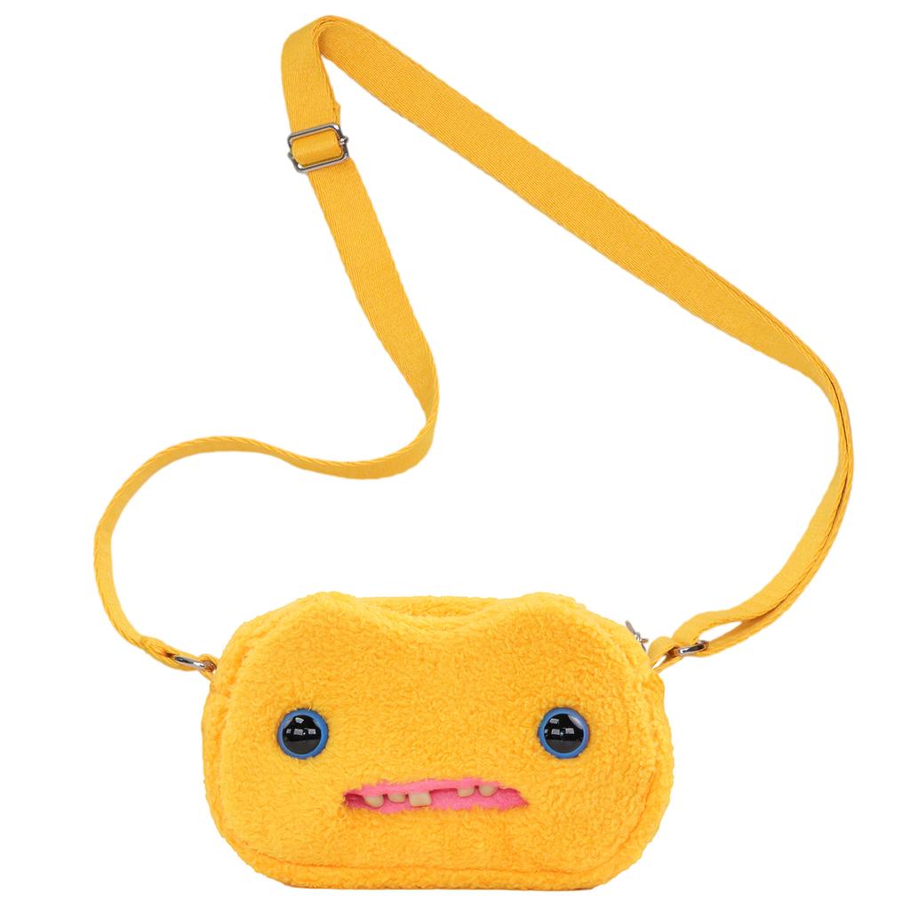 Jucării de Pluș Monstru cu Dinți Strâmbi Geantă de Umăr Ciudat cu Ochi Mari McStinkles Pisică Pluș Geantă Crossbody Cadouri