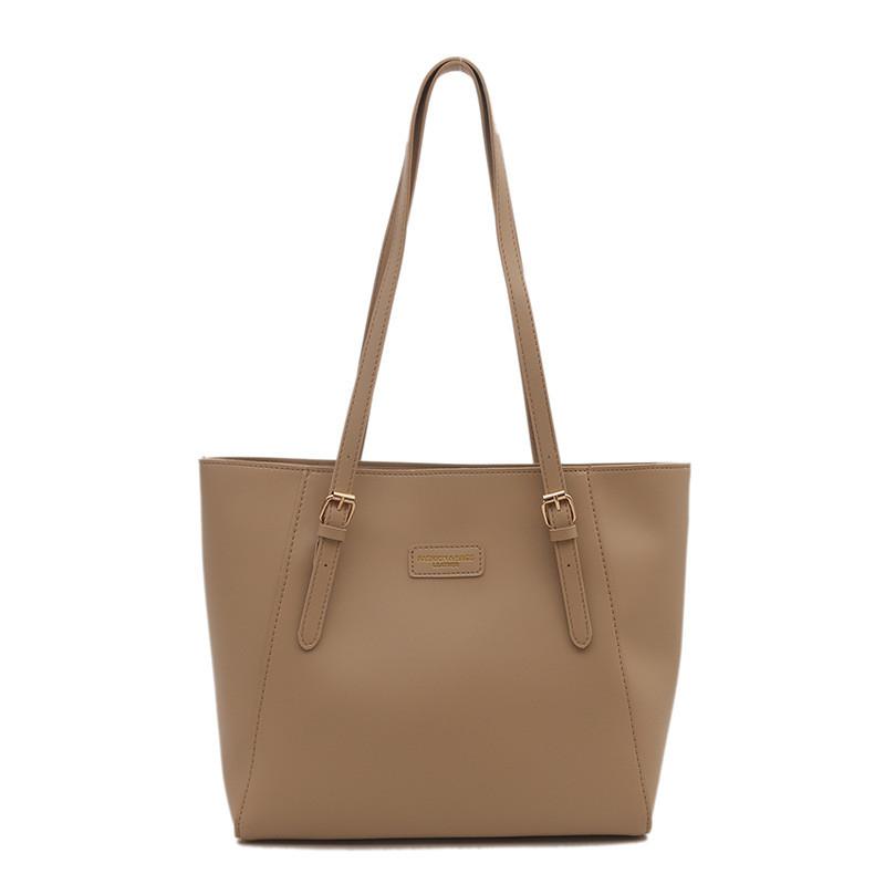 Stylish And Versatile Retro Tote Bag For Women In Chic Black Khaki And Brown Shades