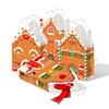 Various Styles Christmas Gift Bags 12 Pcs Treat Candy Bags Kraft Christmas Bags  For Holiday Party