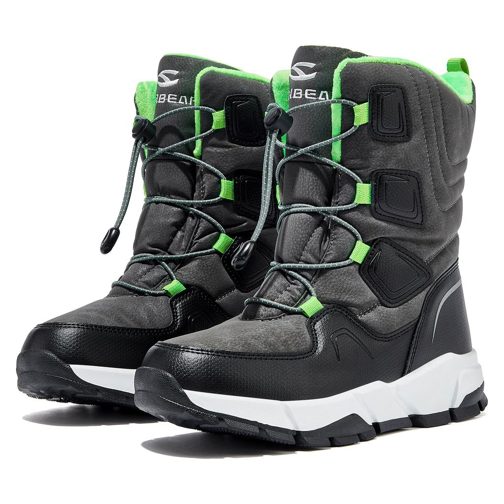 Dětské sněhule HOBIBEAR pro chlapce a dívky, nepromokavé boty do poloviny lýtek, teplé, s podšívkou z umělé kožešiny, zateplené, s gumičkou, zimní boty