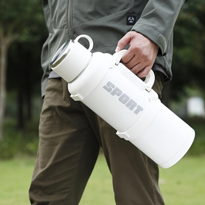 1PC Stainless Steel Vacuum Thermos Large Capacity Portable Outdoor Sports Water Bottle for Dormitory