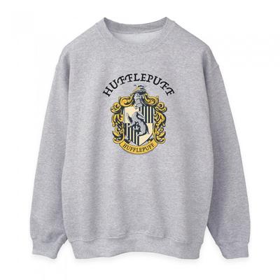 Damen-/Damen-Sweatshirt mit Hufflepuff-Logo