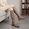 Autumn and Winter New Large-size Shoes, Western Boots, Niche Light Luxury High-end Leather Boots
