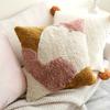 Pink Tufted Pillow Living Room Sofa Cushion Cushion Pillow Cover Bedroom Bedside Bay Window Soft Decoration Pillow