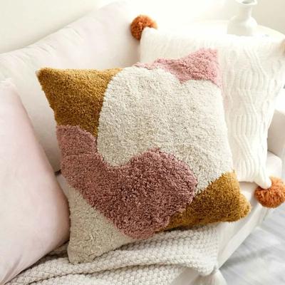 Pink Tufted Pillow Living Room Sofa Cushion Cushion Pillow Cover Bedroom Bedside Bay Window Soft Decoration Pillow