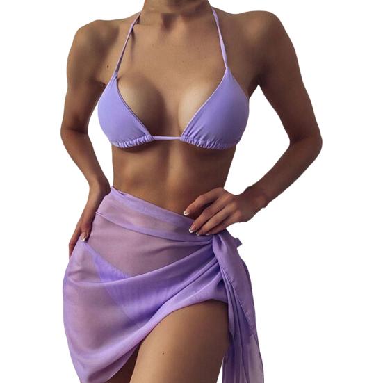 

Пляжная накидка, сплошной цвет, свободная сетчатая солнцезащитная накидка на бикини для отпуска светло-фиолетовый