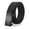 Men'S Toothless Automatic Buckle Woven Canvas Belt Belt Casual Nylon Tactical Pants Belt Military Training Outdoor Belt