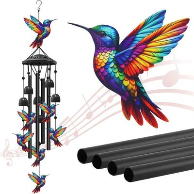 Memorial Gifts Metal Material Metal Windchimes Creative Melodic Tones Outdoor Wind Chimes Retro Durable Wind Chimes Outdoor Use