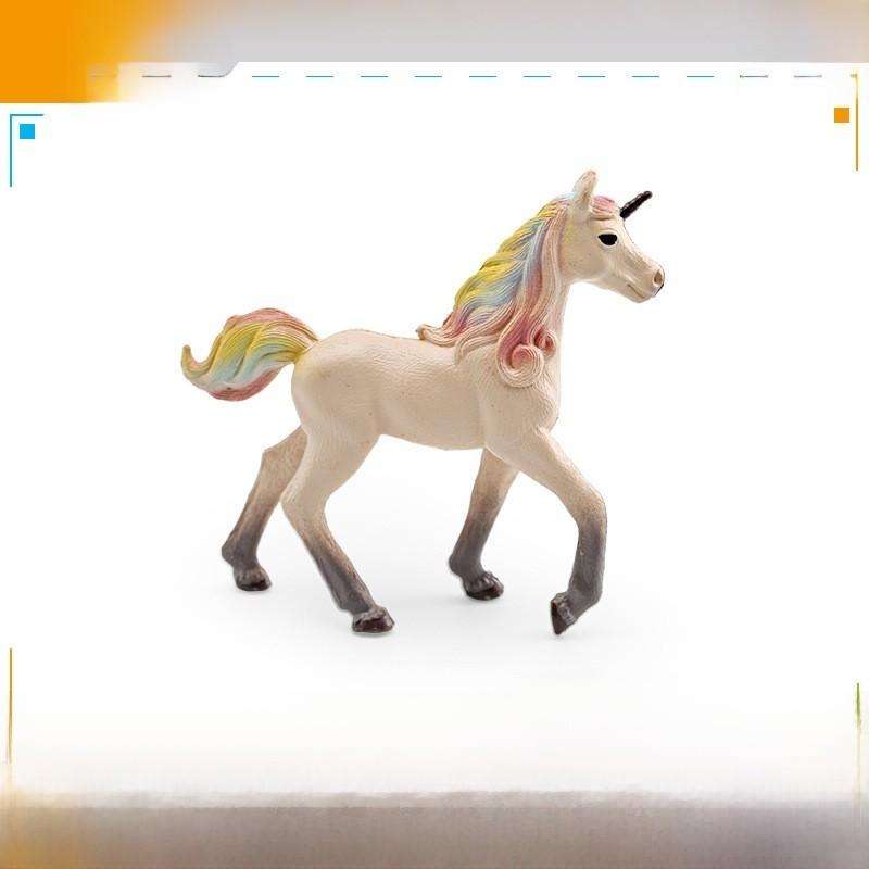 Western Mythology Creature Unicorn Pvc Decor With Realistic Design For Kids Playroom