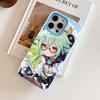 Game GI Sucrose Jelly Double Layer Light Blue Mobile Phone Case for iPhone 17 16 15 14 13 12 11 Air Pro Max Plus Protective