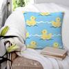 Cute Duck Swimming Seamless Pattern Square Pillowcase Pillow Cover Cushion Zip Decorative Comfort Throw Pillow for Home Sofa
