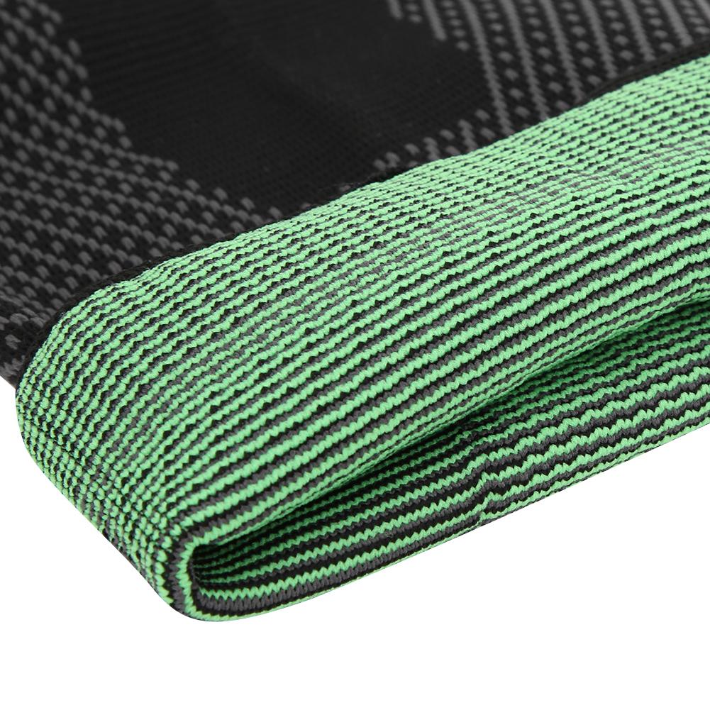 1PCS Black Green Knitting Warm Lengthen Elastic Sports Knee Pad Guard Leg Sleeve KneepadL
